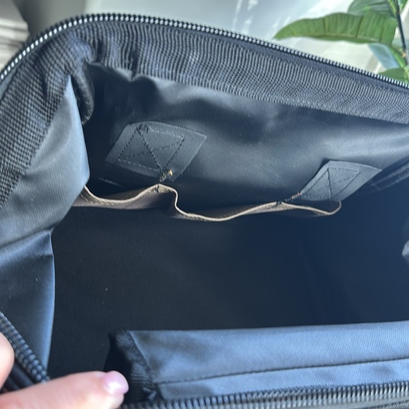 CLC Custom Leathercraft Canvas Work Tool Bag Makeup Tote 14 Pocket 12’ Black Tan - Picture 4 of 9